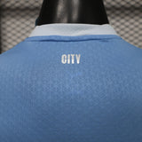 Manchester City 2026/27 Jersey – Player Version – Long Sleeve – White/Blue – Sky