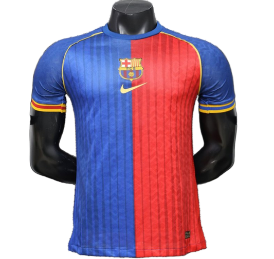 FC Barcelona 2026/27 Jersey – Player Version – Special Edition – Red/Blue – Royal Garnet Vertical Stripes