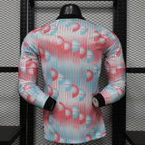 Belgium 2026/27 Away Jersey – Player Version – Long Sleeve – Blue/Pink