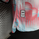 Belgium 2026/27 Away Jersey – Player Version – Long Sleeve – Blue/Pink