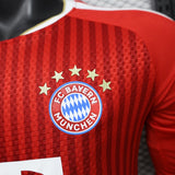 Bayern Munich 2026/27 Jersey – Player Version – Long Sleeve – Red – On Diagonal Stripe