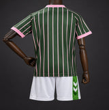 Real Betis 2026/27 Jersey – Kids – Special Edition – Green/Pink – Balompie Dark Forest Pinstripe Polo Collar