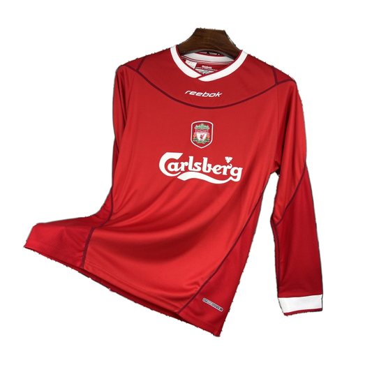 Liverpool 2002/04 Home Jersey – Long Sleeve – Retro Version