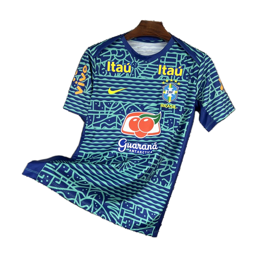 Brazil 2024 Pre – Match Training Top – Player Version – Retro Version