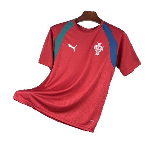 Portugal 2026 Training Jersey – Red/Blue