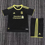 Liverpool 2010/11 Away Kids Kit – Retro Version – Black/Yellow