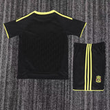 Liverpool 2010/11 Away Kids Kit – Retro Version – Black/Yellow