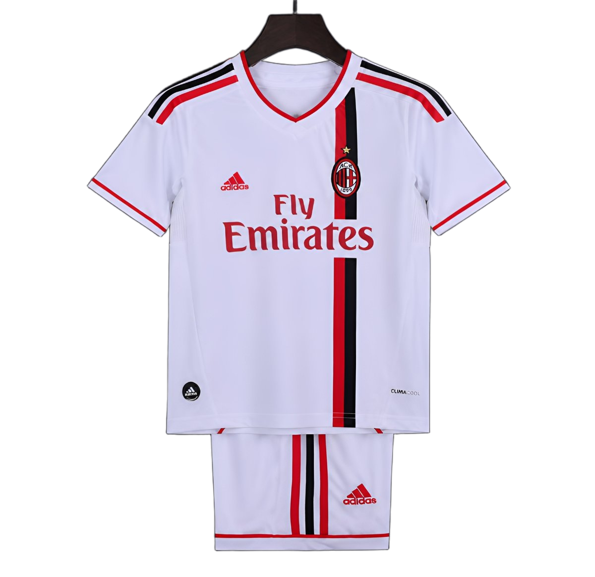 AC Milan 2010/11 Away Kids Kit – Retro Version – White