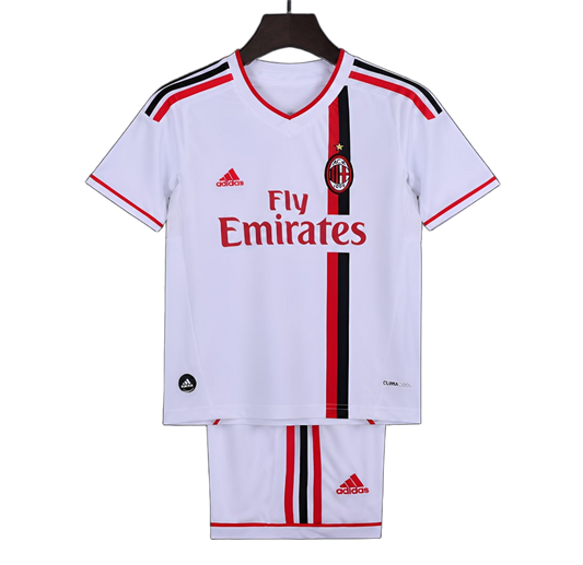 AC Milan 2010/11 Away Kids Kit – Retro Version – White