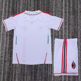 AC Milan 2010/11 Away Kids Kit – Retro Version – White