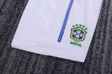 Brasil 2010/11 Kit infantil visitante – Versión retro – Blanco/Azul