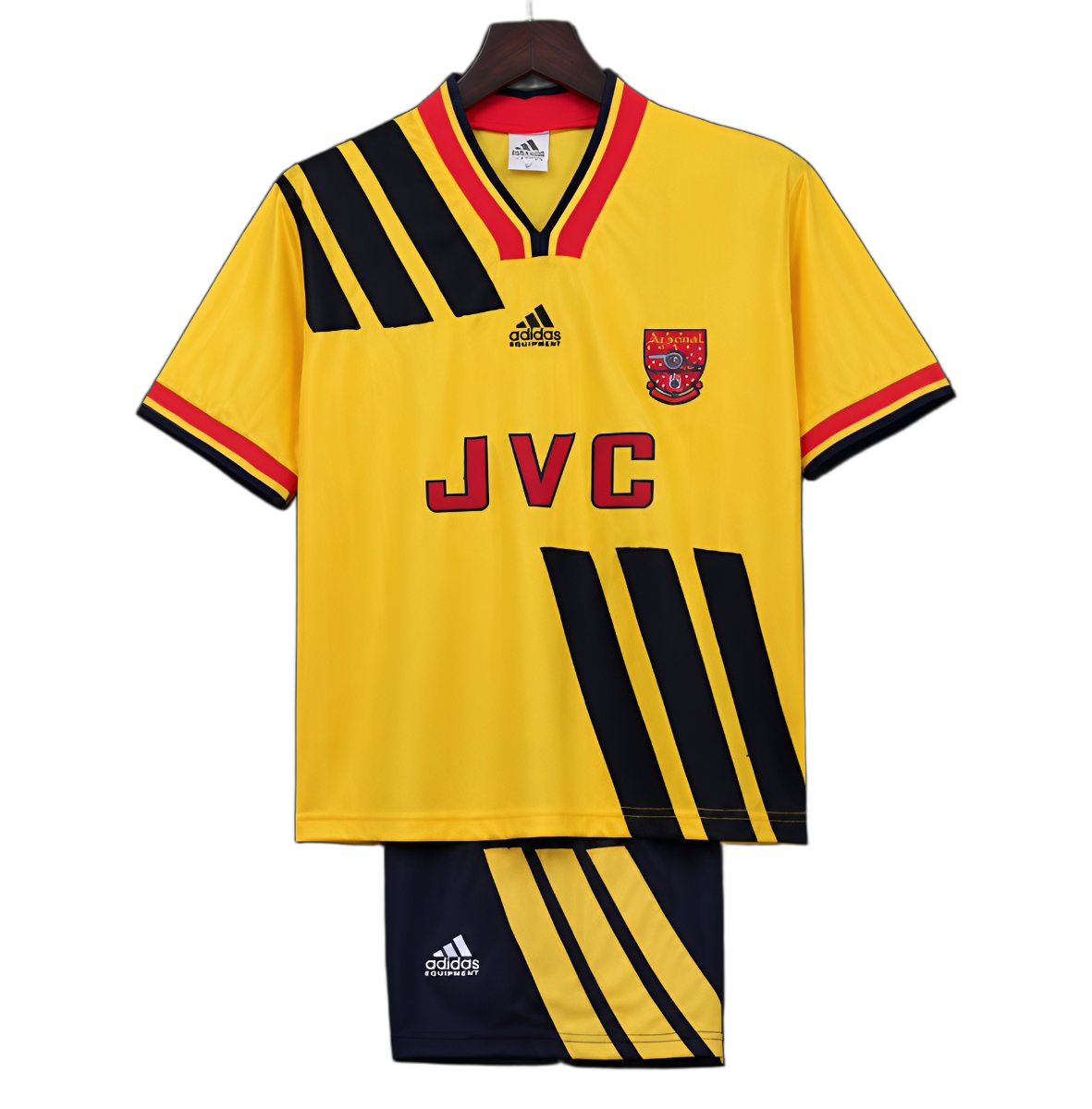 Arsenal 1993 Away Kids Kit – Retro Version – Black/Yellow