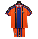 FC Barcelona 1997/98 Away Kids Kit – Retro Version