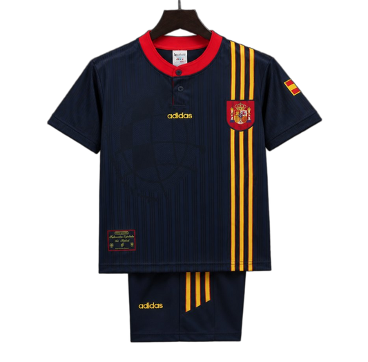 Spain 1996 Away Kids Kit – Retro Version