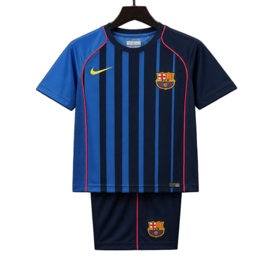 FC Barcelona 2004/05 Away Kids Kit – Retro Version