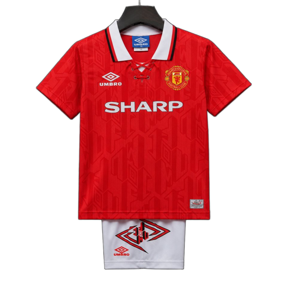 Manchester United 1992/94 Home Kids Kit – Retro Version – Red