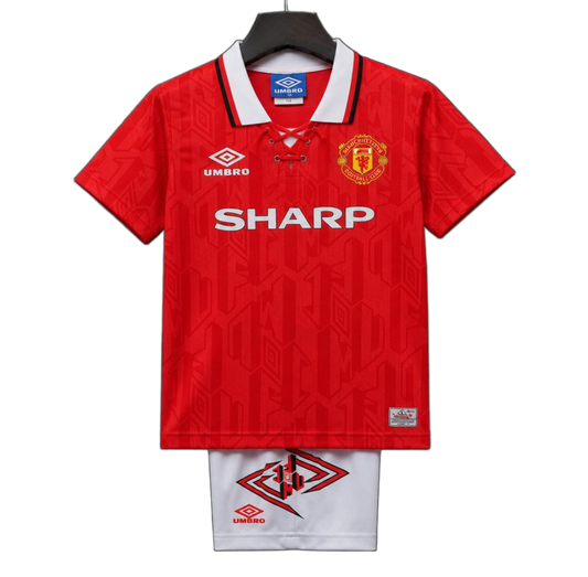 Manchester United 1992/94 Home Kids Kit – Retro Version – Red