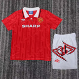 Manchester United 1992/94 Home Kids Kit – Retro Version – Red