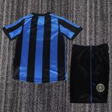 Inter Milan 1999/00 Home Kids Kit – Retro Version – Black/Blue