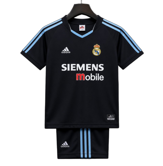 Real Madrid 2003/04 Away Kids Kit – Retro Version