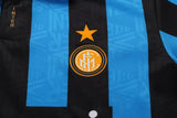 Inter Milan 1992/94 Home Kids Kit – Retro Version – Black/Blue