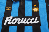Inter Milan 1992/94 Home Kids Kit – Retro Version – Black/Blue