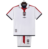 England 2003/04 Home Kids Kit – Retro Version – White