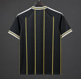 Germany 2026 Jersey – Black – Vintage Remake – Gold Pinstripes