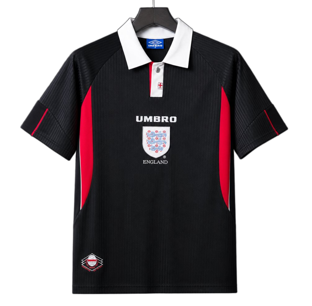 England 1997 Away Jersey – Retro Version – Black/Red