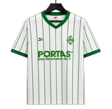 Werder Bremen 2026/27 Jersey – White/Green – Pinstripe Vintage Remake