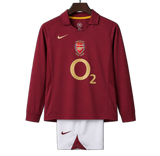 Arsenal 2005/06 Home Kids Kit – Long Sleeve – Retro Version
