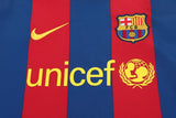 FC Barcelona 2010/11 Home Kids Kit – Long Sleeve – Retro Version – Red/Blue