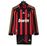 AC Milan 2006/07 Home Kids Kit – Long Sleeve – Retro Version