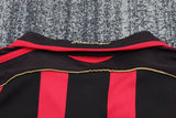 AC Milan 2006/07 Kit infantil principal – Manga comprida – Versão retro