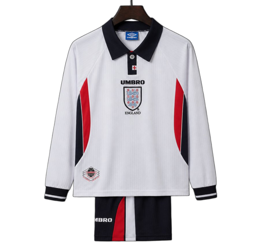 England 1998 Home Kids Kit – Long Sleeve – Retro Version