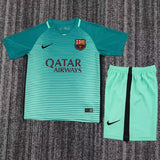 FC Barcelona 2016/17 Third Kids Kit – Retro Version