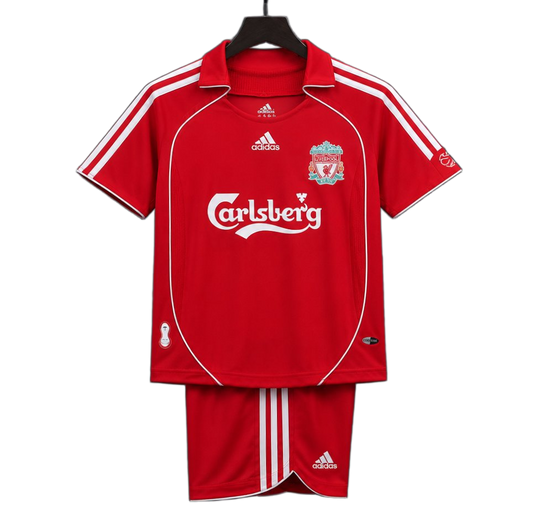 Liverpool 2006/08 Home Kids Kit – Retro Version – Red