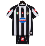 Juventus 2002/03 Home Kids Kit – Retro Version – Black/White