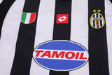 Juventus 2002/03 Home Kids Kit – Retro Version – Black/White