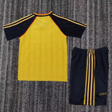 Arsenal 1988/90 Away Kids Kit – Retro Version – Yellow