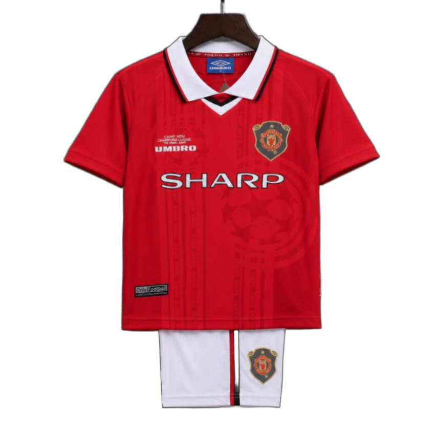 Manchester United 1999/00 Home Kids Kit – Retro Version