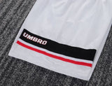 Manchester United 1998/99 Away Kids Kit – Retro Version – White