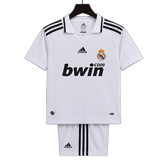 Real Madrid 2008/09 Home Kids Kit – Retro Version