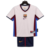 FC Barcelona 1998/99 Away Kids Kit – Retro Version