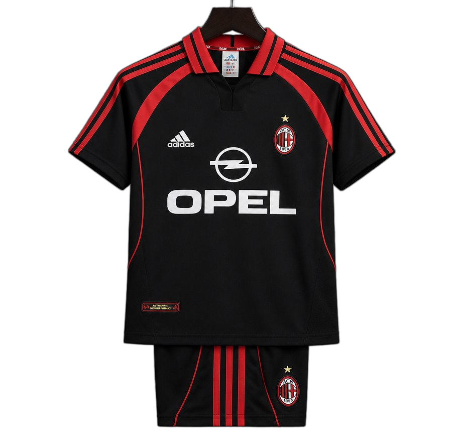 AC Milan 2000/01 Third Kids Kit – Retro Version