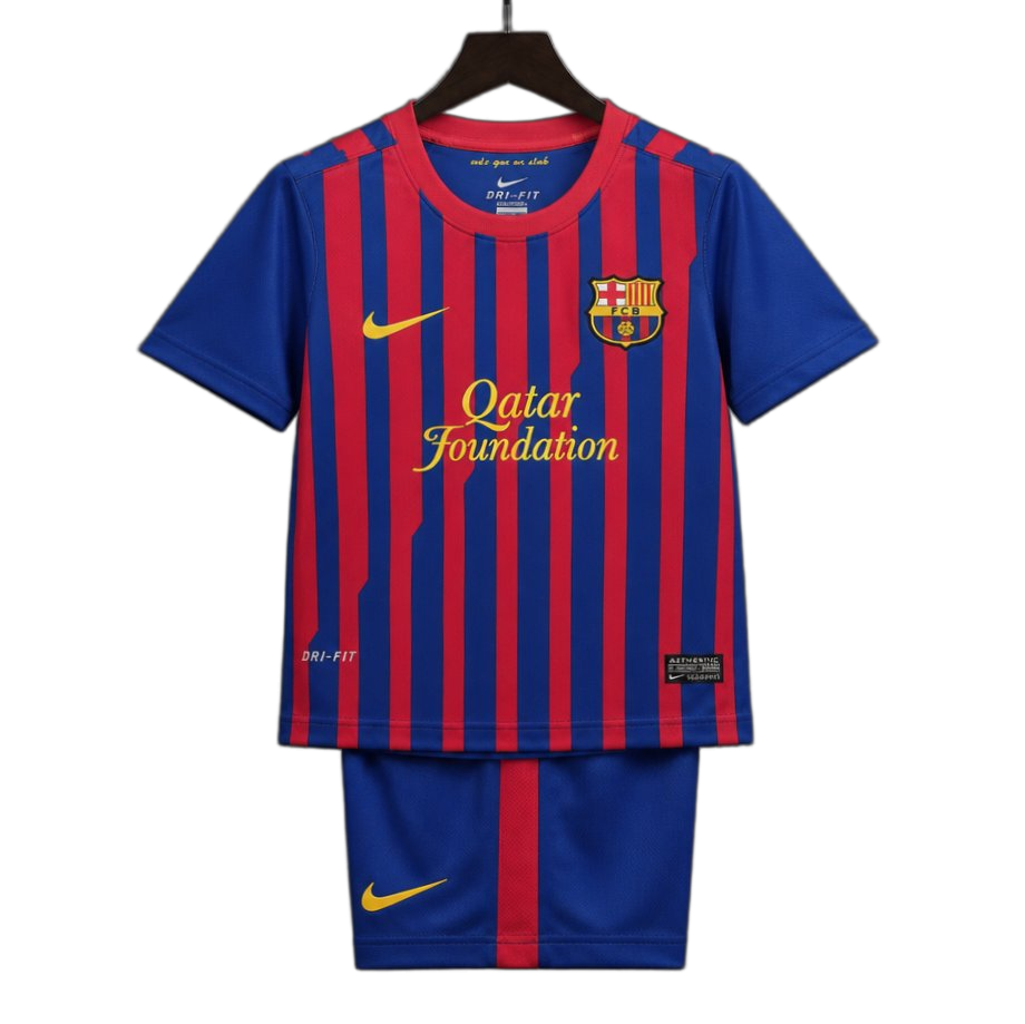 FC Barcelona 2011/12 Home Kids Kit – Retro Version