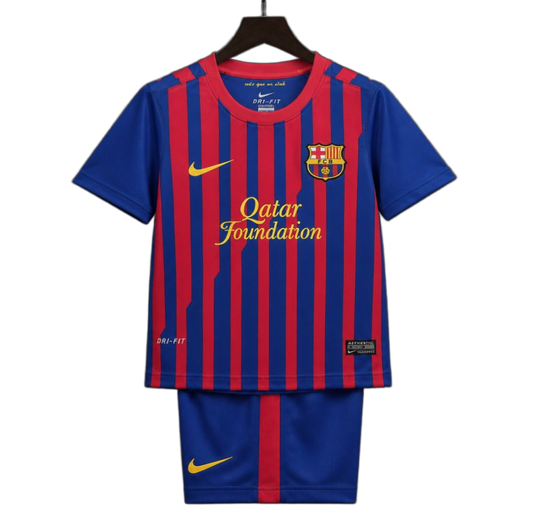 FC Barcelona 2011/12 Home Kids Kit – Retro Version