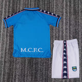Manchester City 1997/98 Home Kids Kit – Retro Version