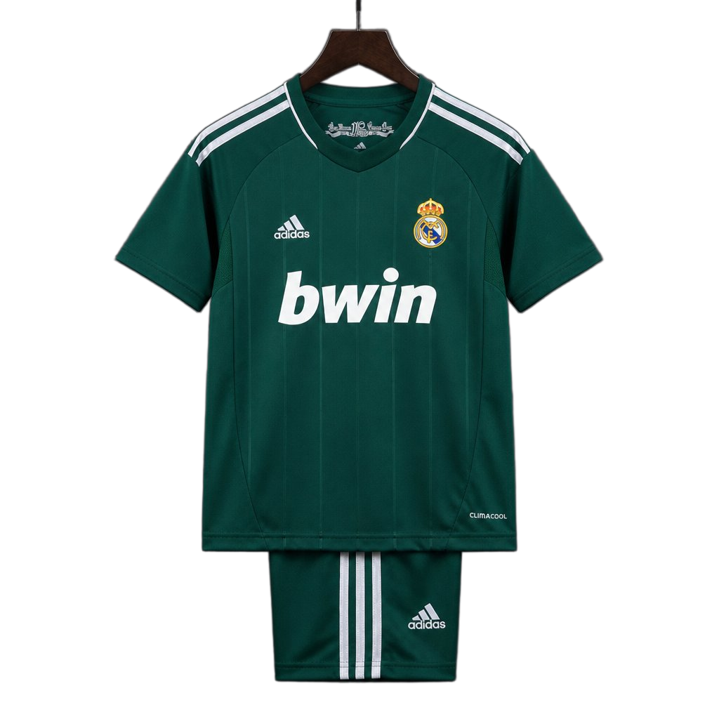 Real Madrid 2012/13 Third Kids Kit – Retro Version – Green