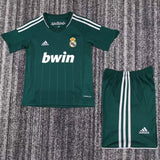 Real Madrid 2012/13 Third Kids Kit – Retro Version – Green